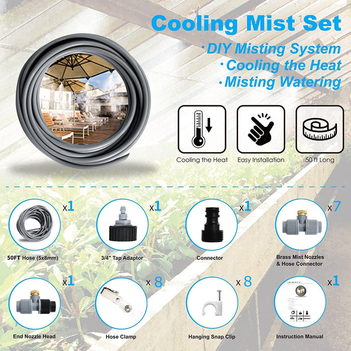 15M Outdoor Misting Cooling System