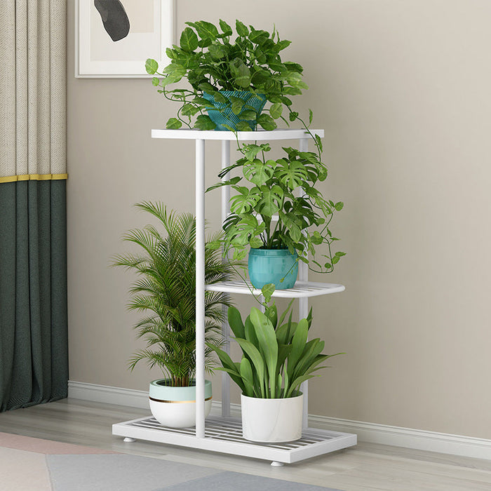 3 Layer Flower Stand Plant Shelf - White