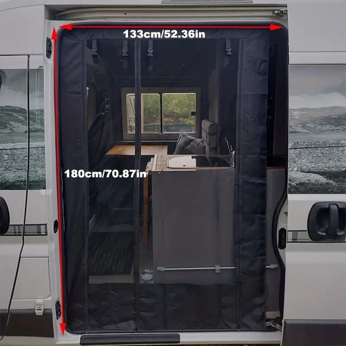 RV Door Curtain Mosquito/Fly Prevention Sunshade Curtain
