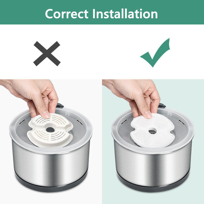 4PCS Filter for Pet Cat Water Fountain Feeder