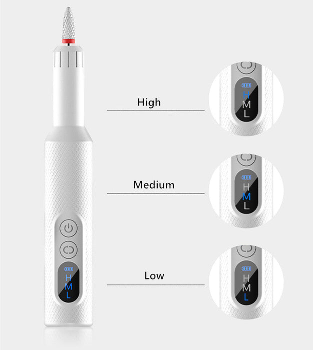 Nail Drill, Cordless Electric Files Rechargeable