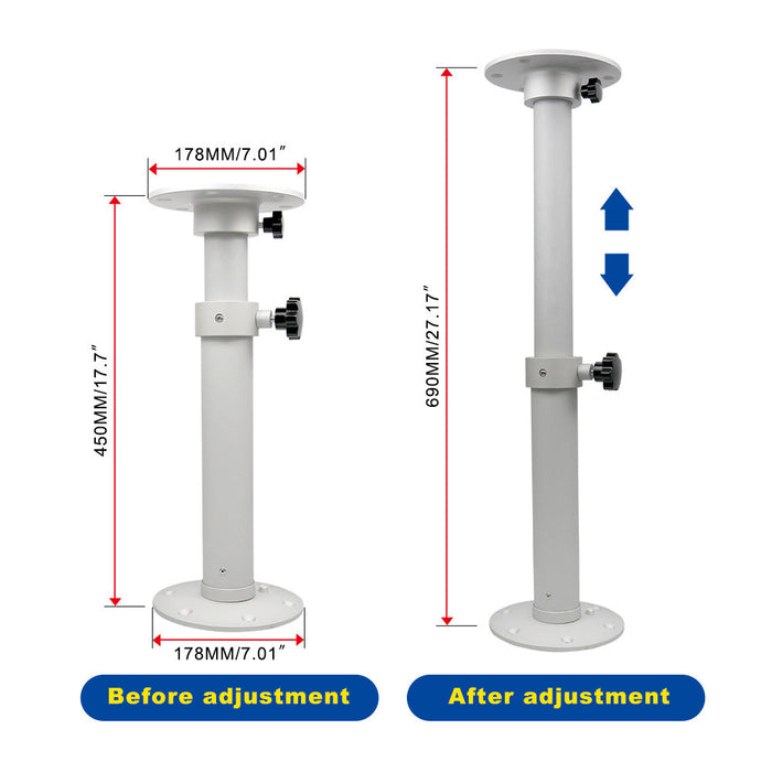 Table Pedestal Telescopic Leg for RV Marine Boat Caravan Motorhome