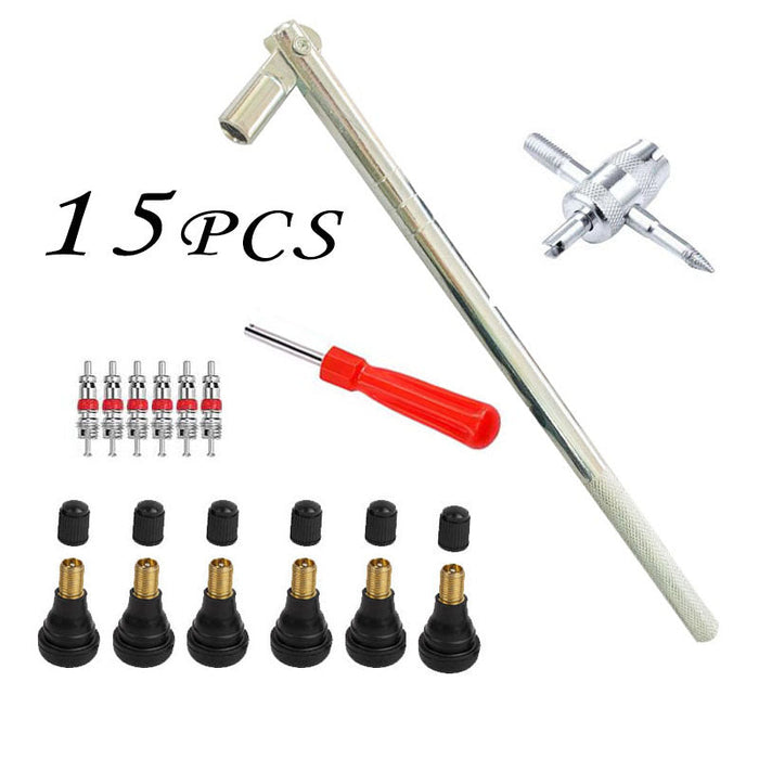 15PCS Tire Valve Stem Removal Tool Repair Kit