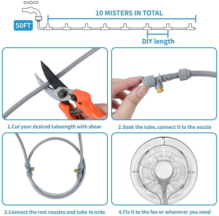 15M Outdoor Misting Cooling System