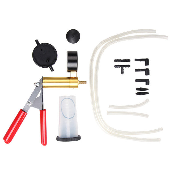 Brake Vacuum Motorbike Pump Hand Bleeding Bleeder Tester Kit Car Set Held Bleed