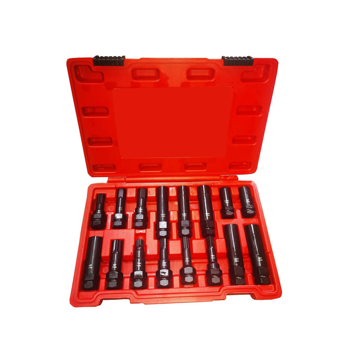 16PCS Locking Wheel Nut Screw Socket Set