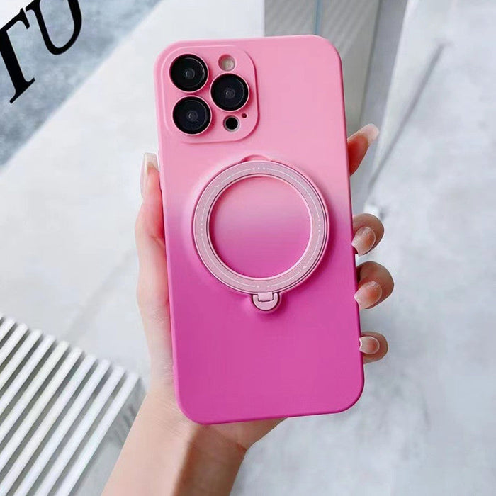 iPhone 15 Pro Ring Holder Protective Case -Pink