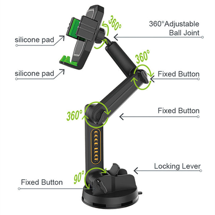 Dashboard Windshield Car Holder Truck Phone Mount Heavy Duty