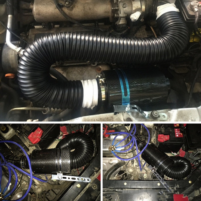 Universal Car Carbon Fibre Cold Air Filter