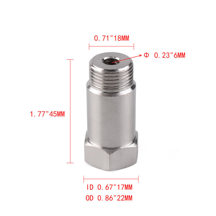 45mm o2 Oxygen Sensor Extension Extender Adapter Spacer m18x1.5 Cel Fix Bung