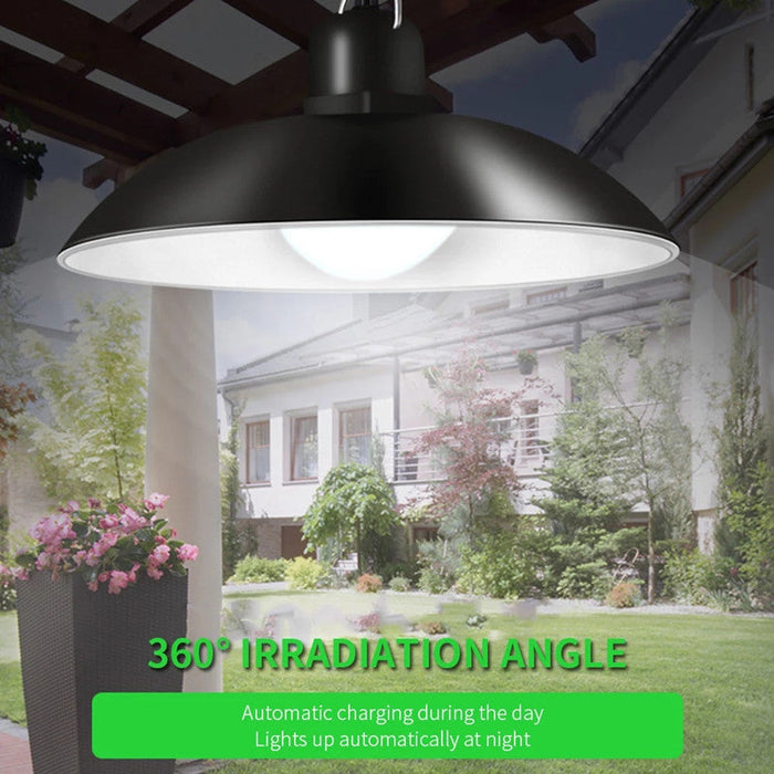 Double Head Solar Pendant Light