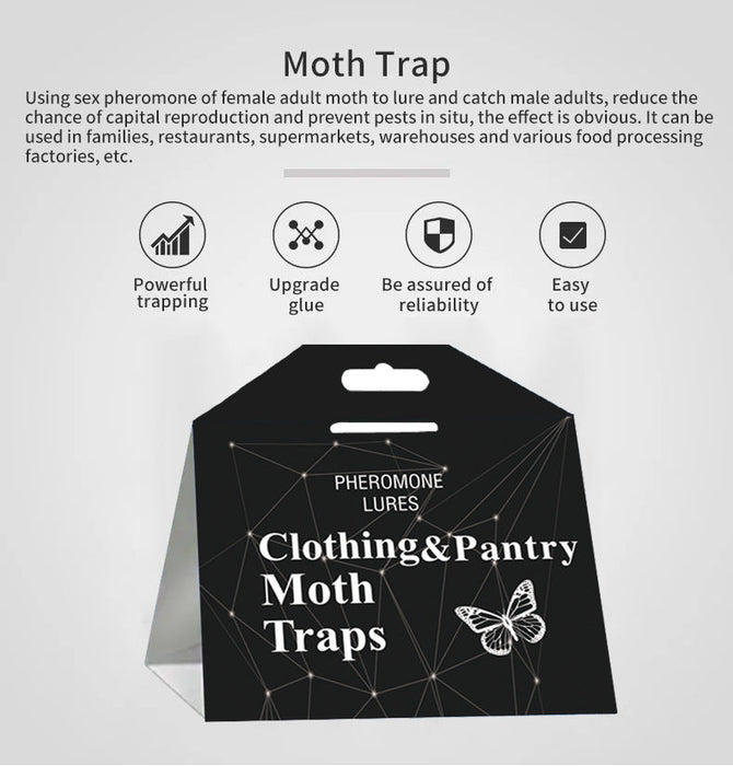 5PCS Clothing Pantry Moth Traps