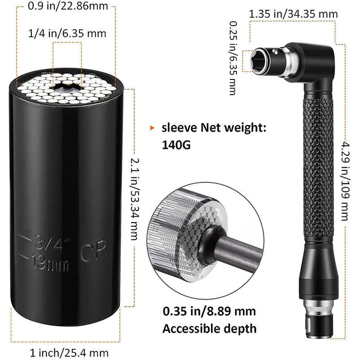 31PCS Right Angle Drill Adapter Set