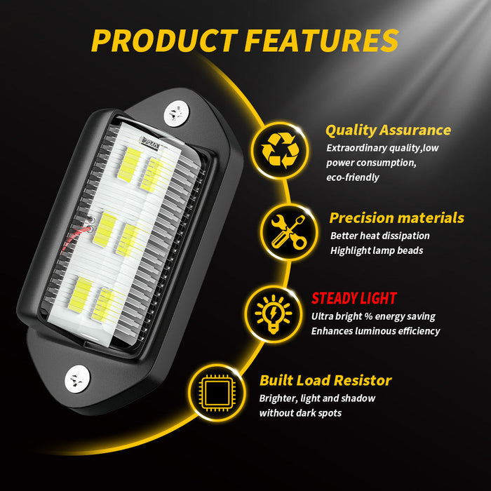 2PCS LED Number Plate Lights