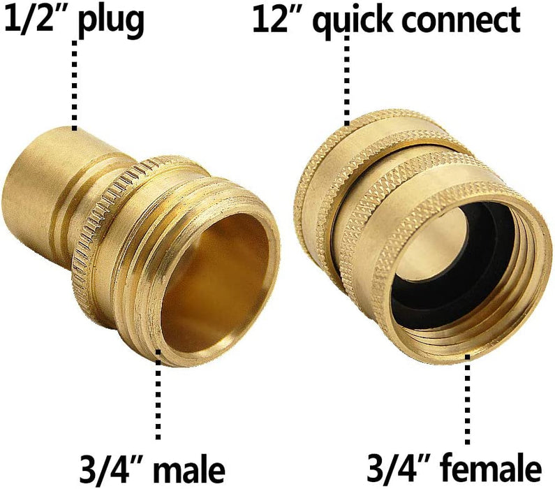 Pressure Washer Adapter Set, Quick Disconnect Kit, M22 Swivel to 3/8'' Quick Connect 3/4" to Quick Release