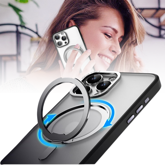 iPhone Case with Magnetic Ring Stand