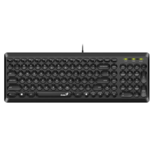 Black keyboard on a white background