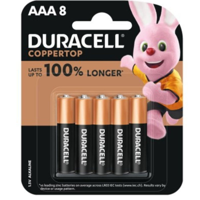 Duracell Coppertop AAA Alkaline Battery 8pk