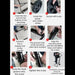 Step-by-step installation guide for an outboard motor on a boat.