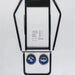 Black drone frame with blue props on a white background