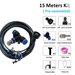15-meter pre-assembled Outdoor Misting Cooling System with components on a white background