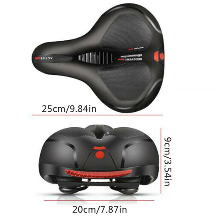 Big Wide Bum Bike Seat Bicycle Saddle Sporty Gel Cruiser Extra Comfort Soft Pad