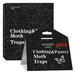 Clothing and moth traps packaging with geometric design on a white background