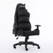 Black Gaming chair with armrests on a white background