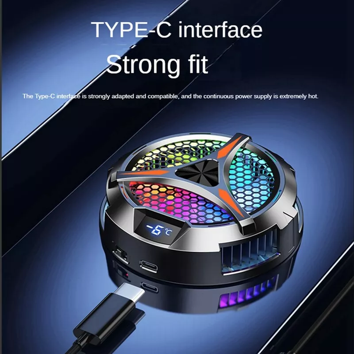Tablet Radiator Tablet Cooler RGB Lighting 10cm Magnetic