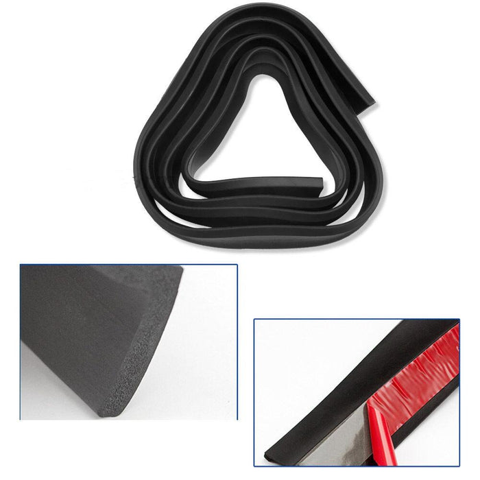 Car Front Bumper Lip Skirt Protector Splitter Body Spoiler Rubber Universal 2.5M