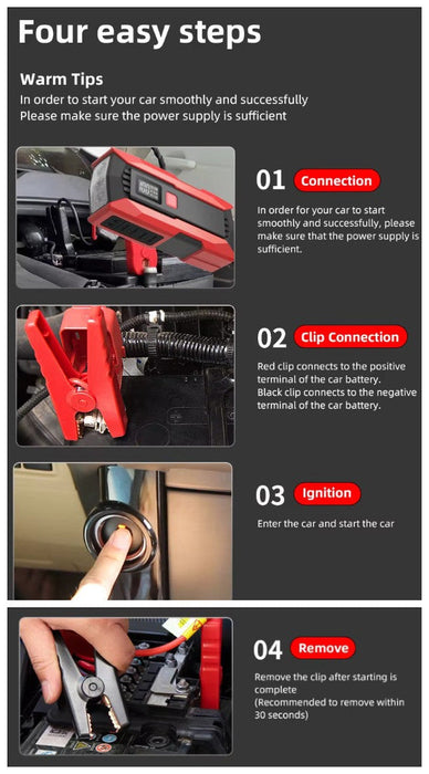 20000mAh Car Jump Starter Fast Charging