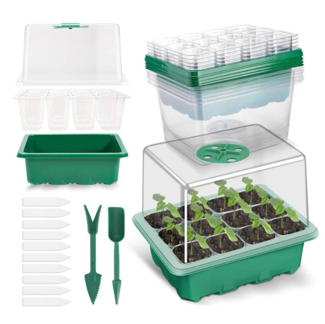 10 Packs Heightened Seed Box Seed Starter Tray Propagator