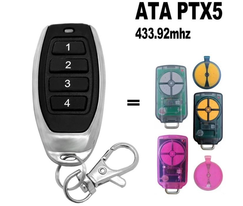 ATA PTX-5 TriCode Garage Door Remote Control 433.92MHz