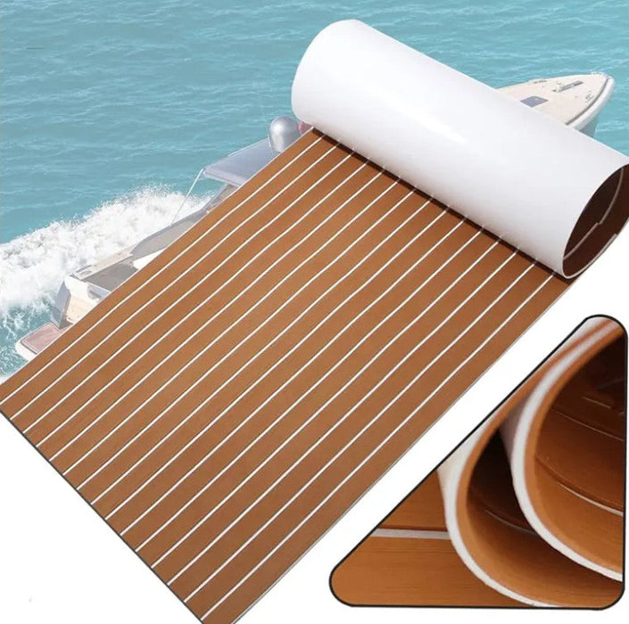 240x90cm Marine Boat Flooring EVA Foam Yacht Teak Decking Sheet Carpet Floor