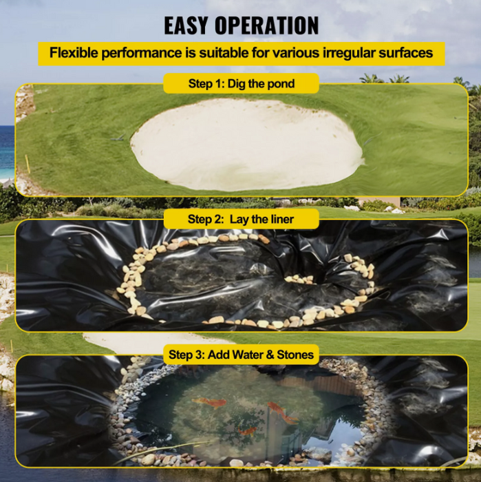 Pond Liner 4.6x6m 0.5mm LDPE