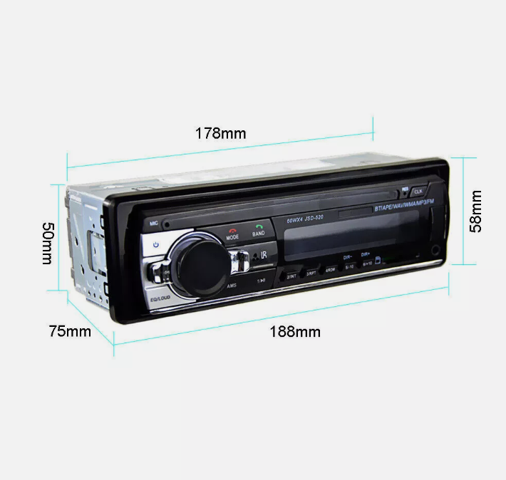 Car Radio Stereo Bluetooth FM Audio Head Unit Player