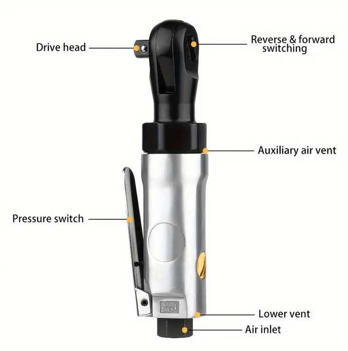 3/8'' Pneumatic Air Ratchet Wrench Torque Spanner