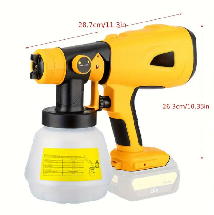 Cordless Spray Gun Paint Sprayer Fits Dewalt 18V Battery