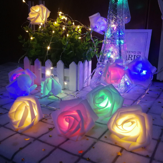 3Meters 30LED Rose Flower String Lights