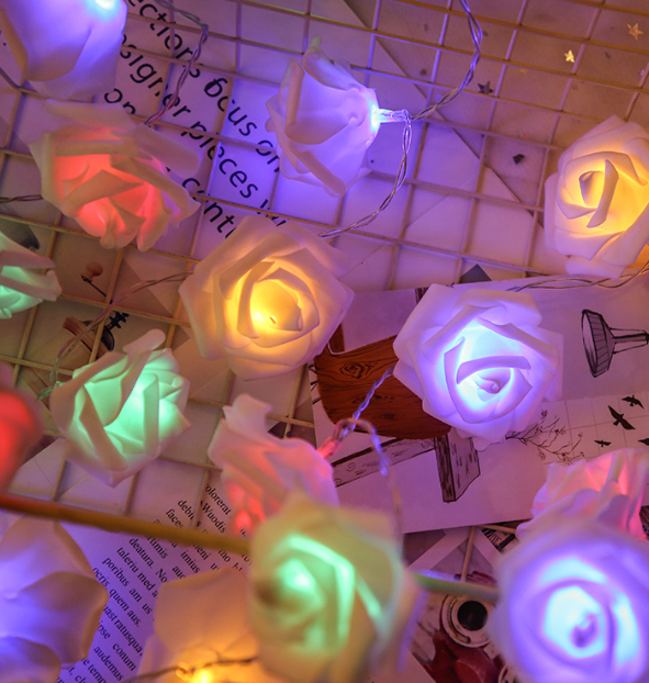 3Meters 30LED Rose Flower String Lights
