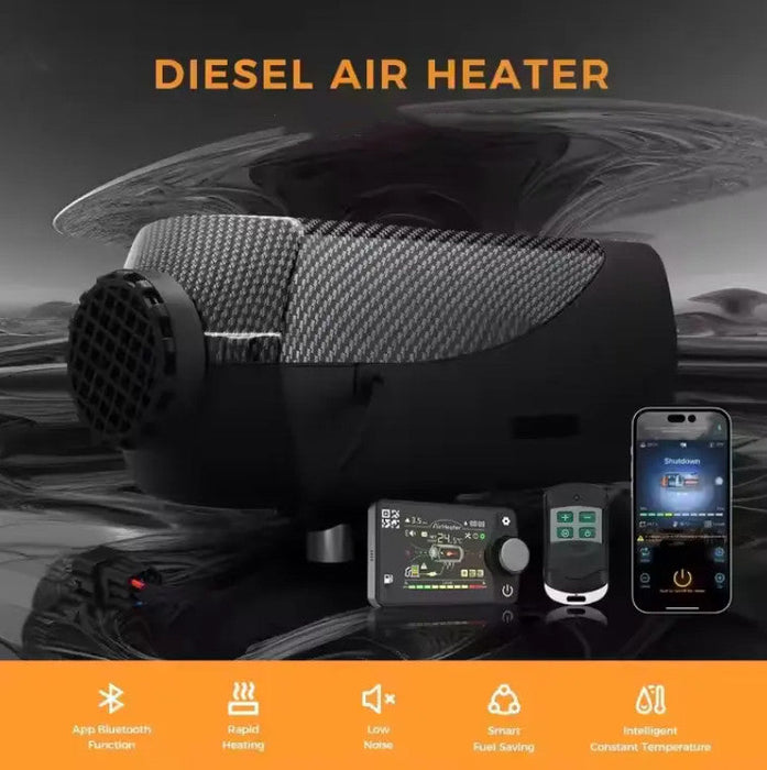 12V 5KW Diesel Air Heater with Bluetooth App & Remote Control