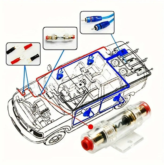 1500w Car Amplifier Wiring Kit