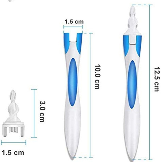 Ear Wax Swab Remover Cleaner Q-Grips Tool Ear Pick Handle 16 Tips Removal