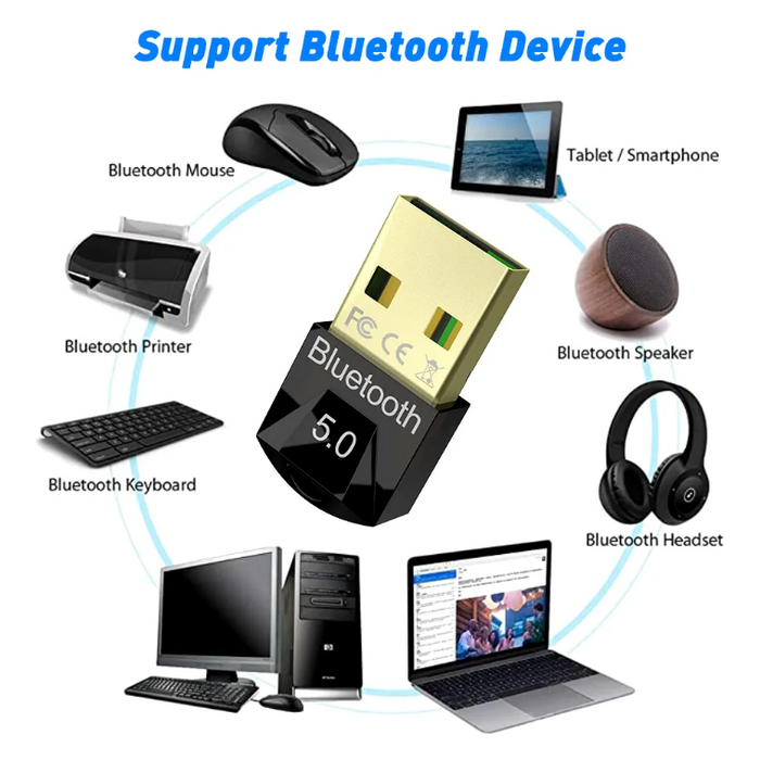 Bluetooth 5.0 Dongle Adapter Receiver