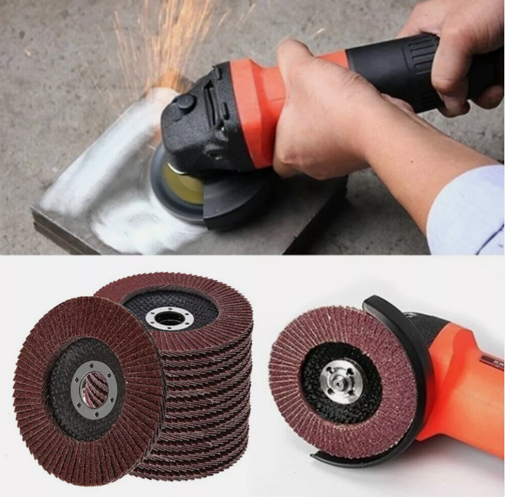 50 Pack 125mm 80 Grit Flap Sanding Discs for Angle Grinder