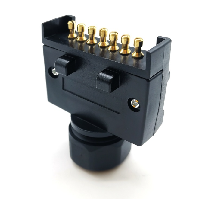 7 Pin Flat Male to 12 Pin Flat Female Trailer Adapter Cable 35cm