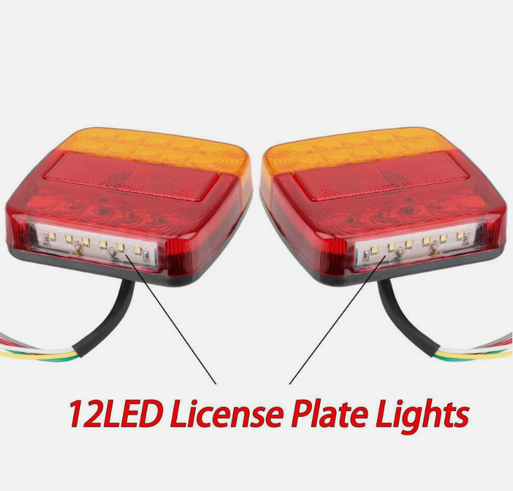 12V LED Tail Lights Trailer Light