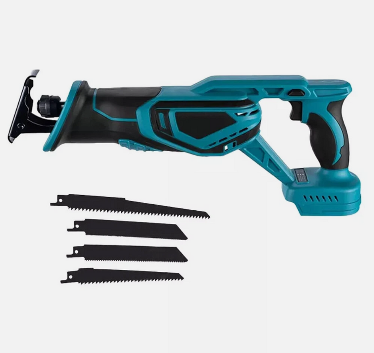 Brushless Cordless Reciprocating Saw for Makita 18V Battery with 4 Blades