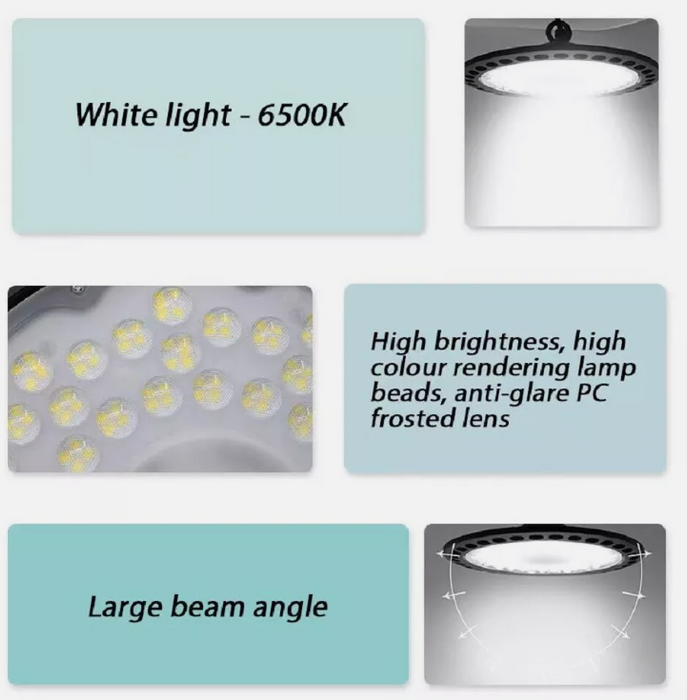 26CM 216W LED High Bay Light Lamp Light UFO