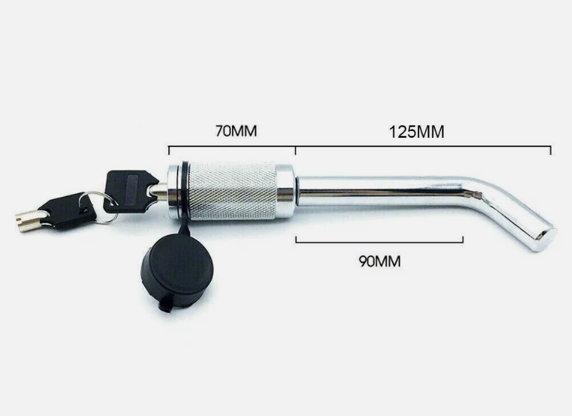 Hitch Pin Lock Tow Bar Ball Security L type Caravan Trailer Parts Anti Theft